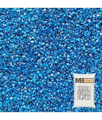 Akvarijní písek 1-2 mm (Modrý)