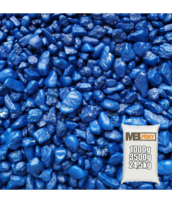 Akvarijní písek 3-7 mm (Modrý)