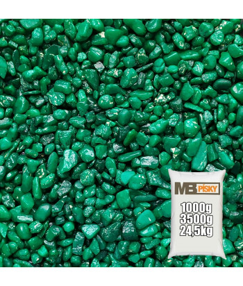 Akvarijní písek 3-7 mm (Tmavě zelený)