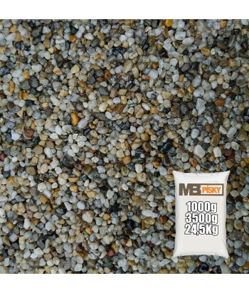 Akvarijní kamínek TOP 2-5 mm (Světle šedá)