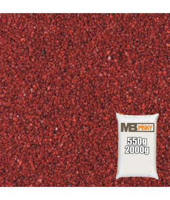 Dekorační písek 1-1,5mm (Červená svítivá)