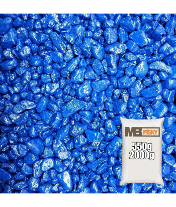 Dekorační písek 2-5mm (Modrá)