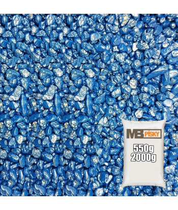Dekorační písek 2-5mm (Perleť Modrá)